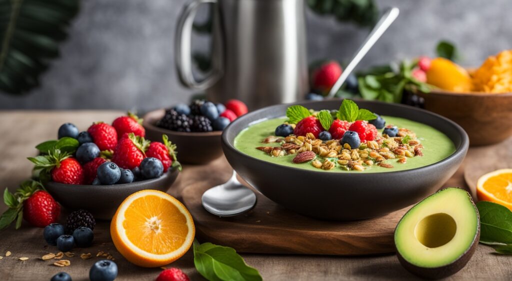 green smoothie bowl